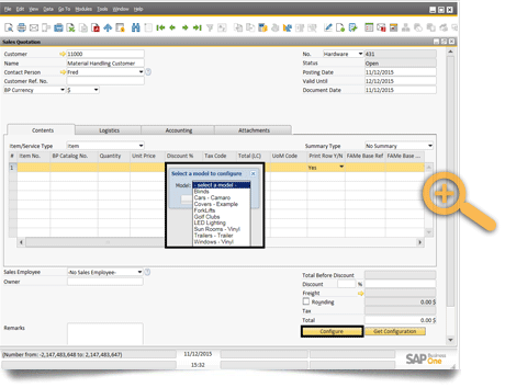 Internal Sales Quotations